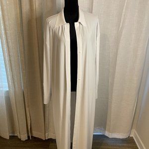 Norma Kamali Maxi Cover Up Shirtdress Off White Brand New (Never Worn)